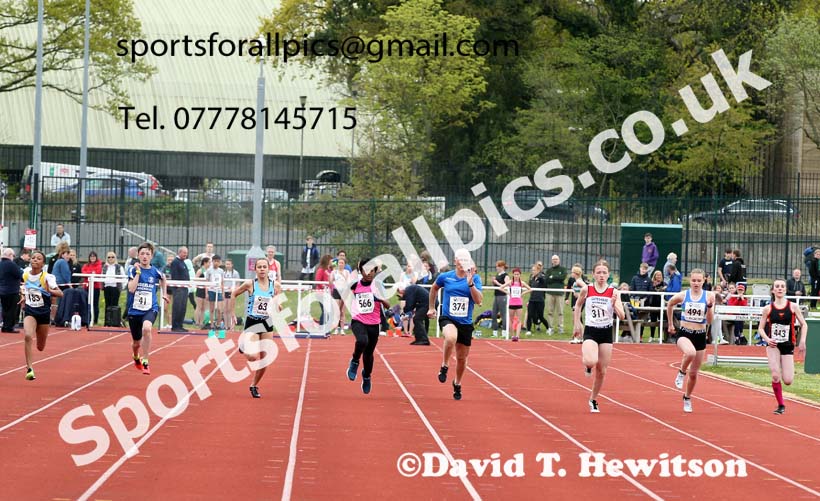 100 metres, 2021 NECAA Middlesbrough Open Meting, Sunday, May 9th. Photo: David T. Hewitson/Sports for All Pics